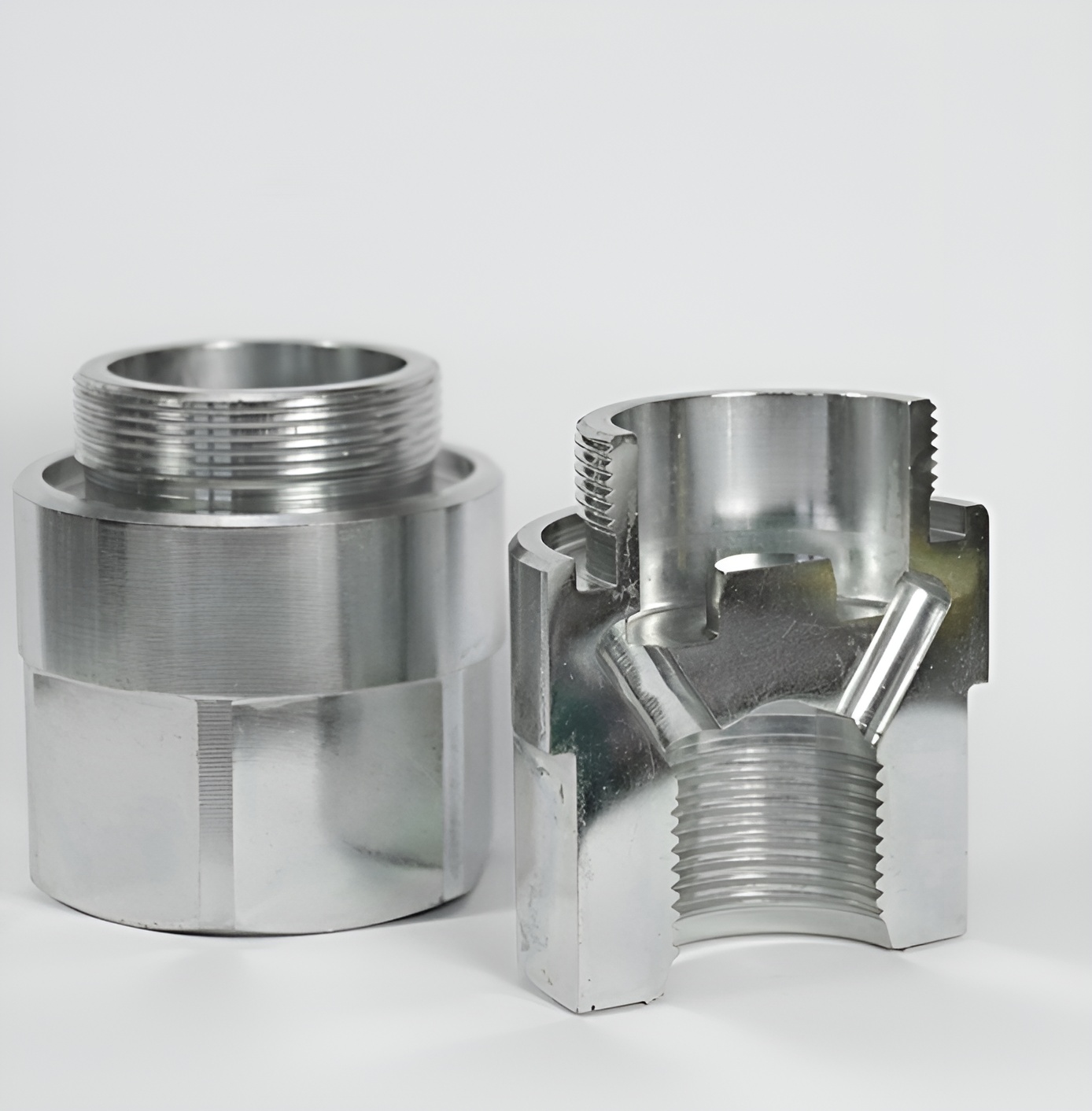 Anschlussstück aus Vergütungsstahl 42CrMoS4V – Rommel Präzisionsdrehteile Stuttgart Baden-Württemberg