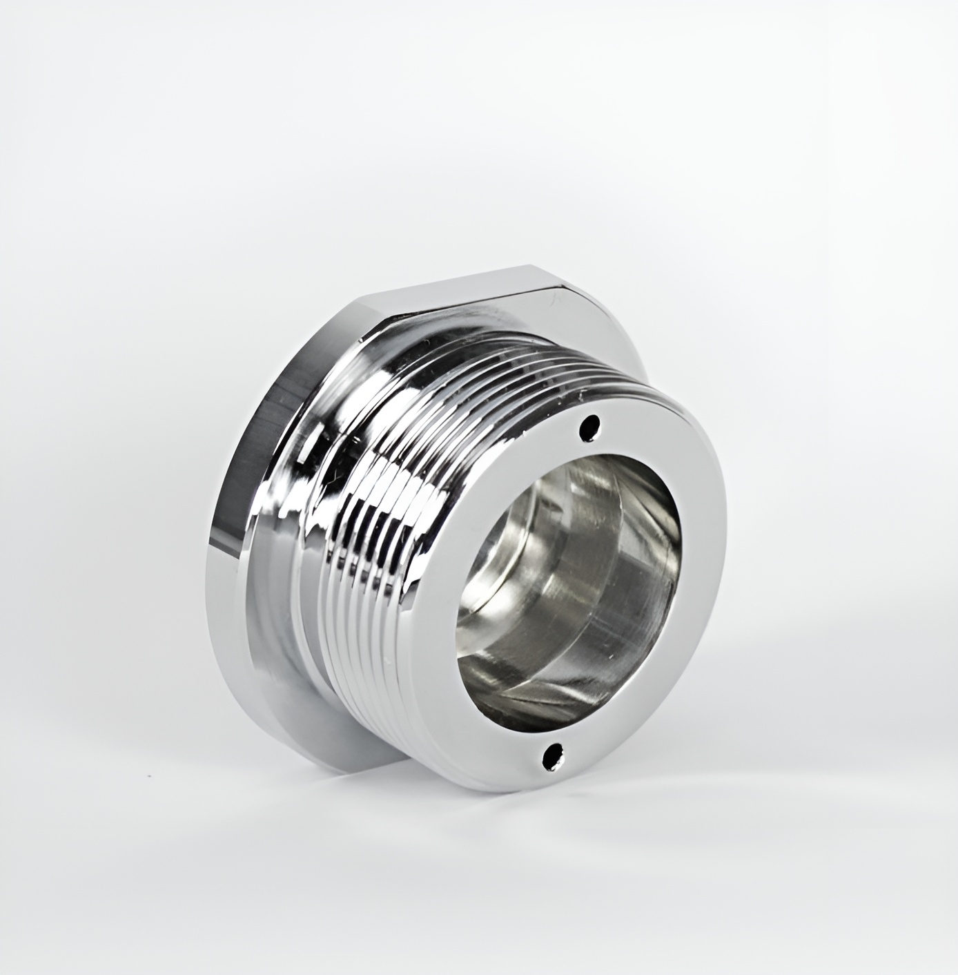 Gewindestück aus Messing verchromt – Rommel Präzisionsdrehteile Stuttgart Baden-Württemberg