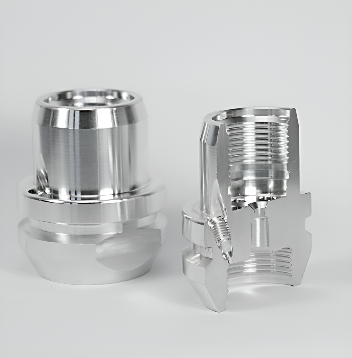 Gewindestück aus Aluminium – Rommel Präzisionsdrehteile Stuttgart Baden-Württemberg