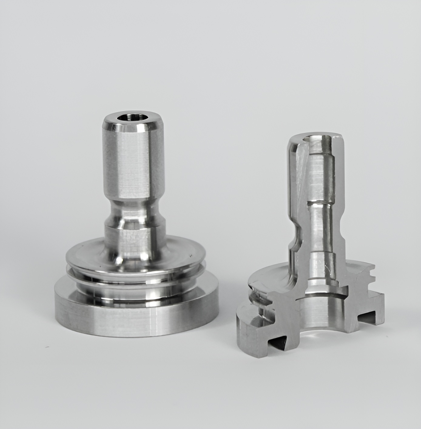 Stecknippelgehäuse aus Edelstahl 1.4418 Niro – Rommel Präzisionsdrehteile Stuttgart Baden-Württemberg